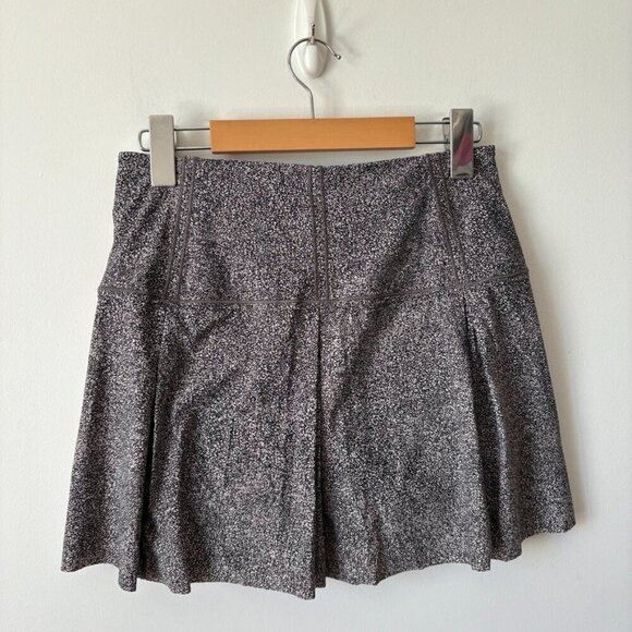 Lululemon Lost In Pace Skirt Sea Spray Alpine White Dark Chrome / Black Size 4 - Picture 7 of 8
